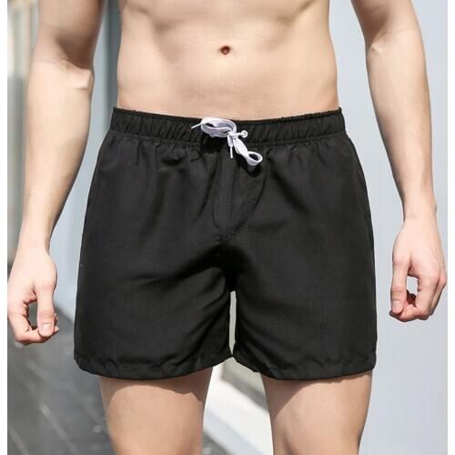 Quick Dry Summer Shorts For Men Man Beach Shorts Swim Surf Mens Summer Shorts With Pockets Fitness Exercise Lace-up Shorts