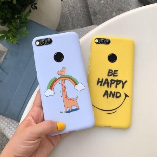 Honor 7X Case 5.93 inch Soft Silicone Phone Case For Huawei Honor 7X 7 X Bag Cute Painted Coque Matte Fundas For Huawei Honor 7X