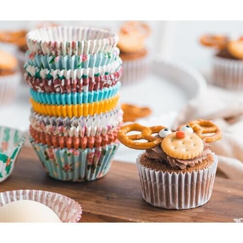 ColorFul 125pcs Form for Cupcake Liner Baking Cup Cupcake Paper Muffin Cases Cake Box Egg Tarts Tray Kitchen Accessories Tools
