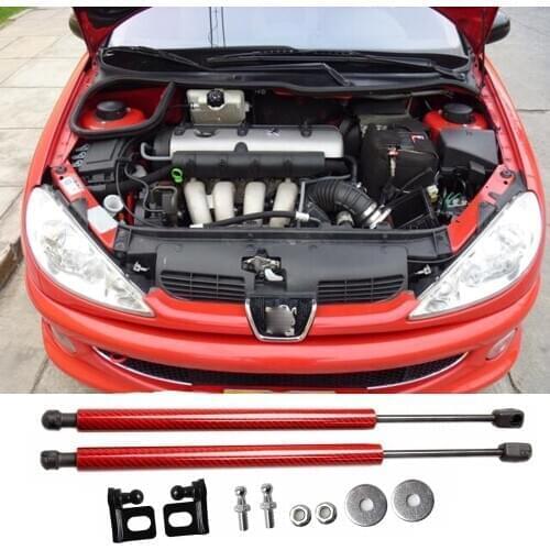 For Peugeot 206 206CC GTi 180 RC 207i SD 1998-2016 Front Hood Bonnet Modify Gas Struts Shock Damper Lift Supports