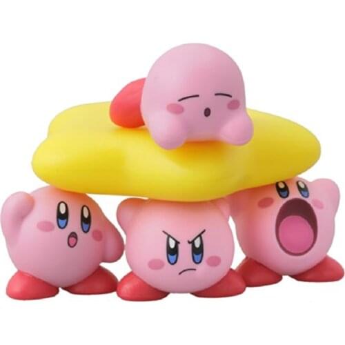 Kirby Kawaii pink suit Waddle Dee game character Jenga cute cartoon creative gifts children toys