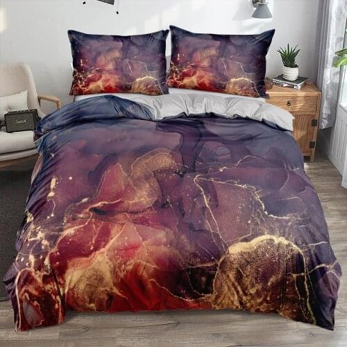 3D Duvet Cover Set Comforter Covers Bed Linen Pillow Shames Full Single Double Size Gray Ink Painting Custom Design Bedding Sets