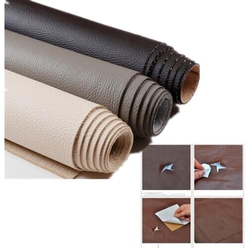 50X135 cm Leather Repair Tape, Self-Adhesive Leather Repair Patch for Sofas, Car Seats, Handbags,Furniture, Drivers Seat,Black