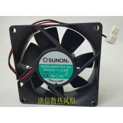 Original 8025 kde2408pts1-6a DC24 V 3.4W inverter cooling fan