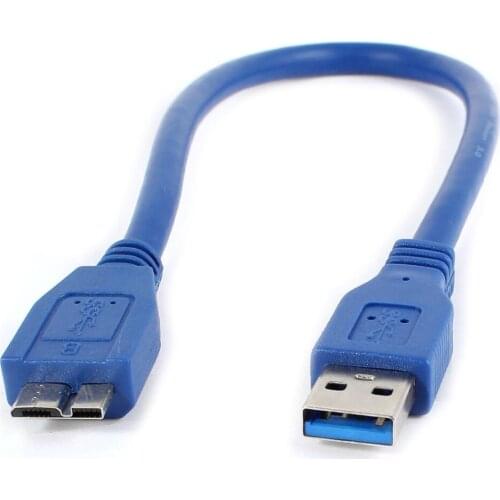 30 cm blue USB 3.0 male - Micro-B male cable sync and charge power cord