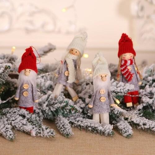 Xmas Decoration for Home New Year 2022 Christmas Tree Ornament DIY Christmas Decoration Party Gift Cute Dolls Hanging Pendant