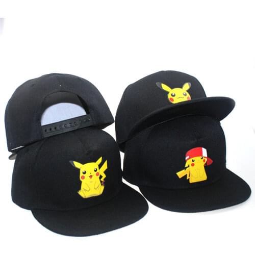 Pokemon Pikachu Fishermans hat Adult Children Anime Toy Headdress Spring Summer Travel Leisure Sunshade Cap Knitted Woolen Hat