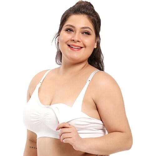 Fitness front buckle without steel ring pregnant women nursing bra anti-sag gather adjustable breastfeeding underwear girl top