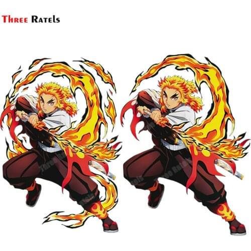 Three Ratels A760 Cool Cartoon Anime Game Role Decals For Passat B6 Car Sticker Vinyl Material Occlusion Scratch DIY Decoration