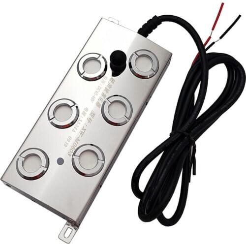 Ultrasonic 6-head Atomizing Plate Mist Generator for Atomizing Head Landscape Spray Water Mist Device Pool Fish Pond Rockery