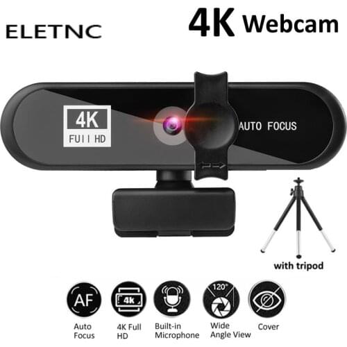 Webcam 2K 4K 1080P Full HD With Microphone Auto Focus USB Web Camera Meeting For Laptop Desktop PC Computer Mini Cam Accessories
