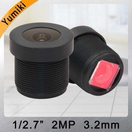 Yumiki HD 2.0Megapixel 3.2mm CCTV Lens 1/2.7" with 650 IR filter For HD CCTV Camera Lens M12 Mount Fixed Iris Long Viewing