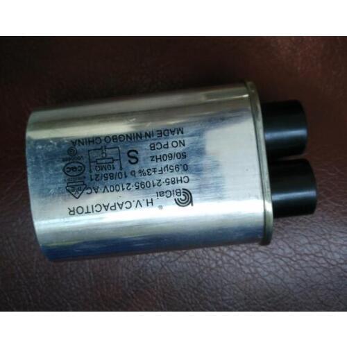 2pcs microwave oven parts high voltage capacitor 2100V 0.95um