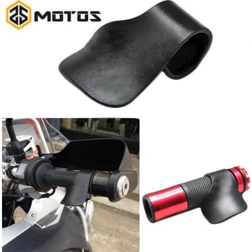 ZS MOTOS New Universal Color Motorcycle Throttle Clamp Cruise Aid Control Grips Handlebar Refueling Aid Throttle Booster