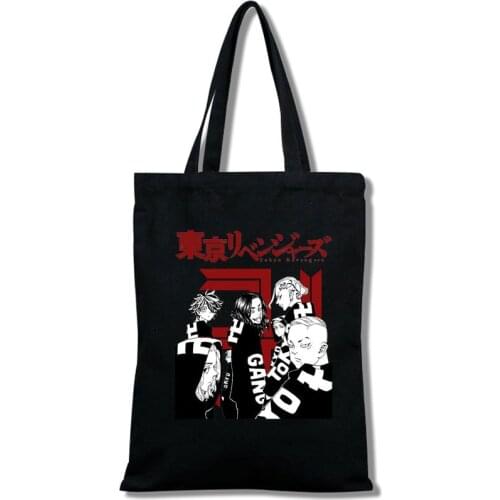 12 Styles Anime Tokyo Revengers Cosplay Handbag Sano Manjiro Ryuguji Ken Baji Keisuke Canvas Bag Halloween Props Woman Man
