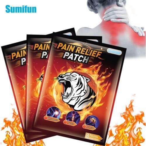 24pcs Sumifun Tiger Balm Pain Relief Patch Fast Relief Aches Pains Inflammations Lumbar Spine Medical Plaster Health Care D6548