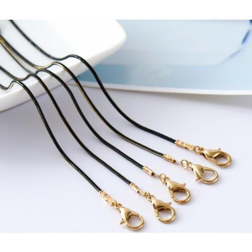 5 pcs/lot High-end double-color electroplating DIY necklace for black and gold chain accessories