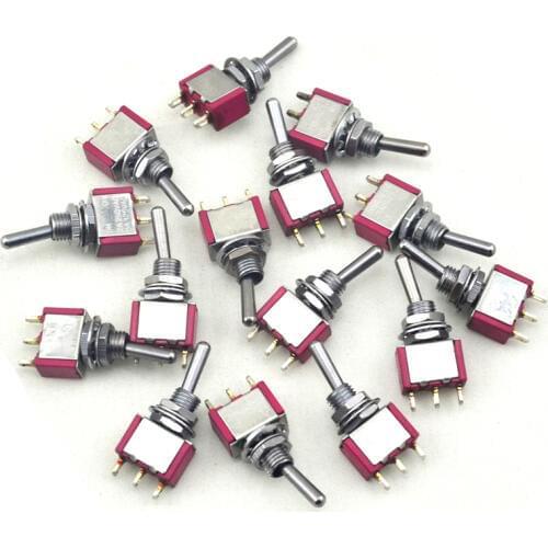 50 X AC ON-ON 3PIN SPDT 2 Position Latching Miniature Toggle Switch Free Shipping