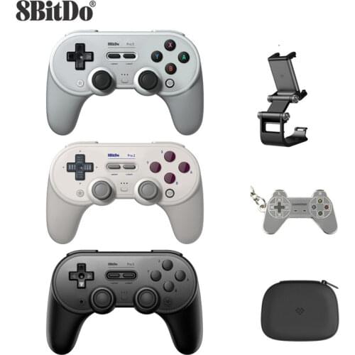 8Bitdo Pro 2 Bluetooth Controller Wireless Joystick Gamepad for Switch PC macOS Android Steam Raspberry Pi Game Accessories