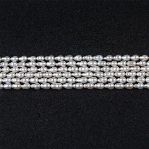 Cheap price 6-7mm drop Gourd Shape irregular pearl loose beads for jewelry making