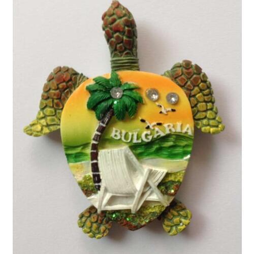 Simulation 3D Bulgarian Sea Turtles Fine Fridge Magnets Home Decortion Refrigerator Magnet Teaching Animal Magnetic Sticker