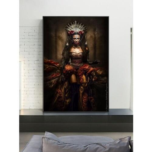 Lady Of The Night Oil Painting on Canvas Posters and Prints Scandinavian Picture Wall Art Picture for living room Home Decor