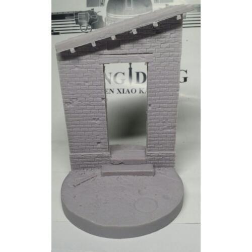 1/35 WW2 model scene accessories architectural model material Resin Wall Platform Model Kit figure Free Shipping