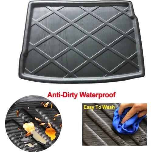 Car Rear Trunk Mat Cargo Tray Boot Liner Carpet Protector Floor For VW Volkswagen Golf R32 5 6 GTI R32 Hatchback 2006 - 2014