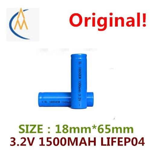 18650 1500 mah lithium iron phosphate is 3.2 V 18650 1500 mah rechargeable battery 3.2 V battery unit price of lamps and lantern