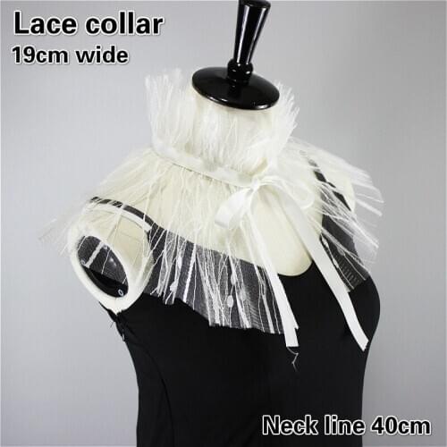 Fashion Jacquard Net Yarn Bow Knot Lace Collar Ladies All-match Clothes Decoration Travel Shopping Business Personality Shawl