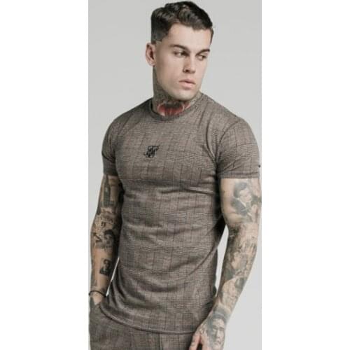 Mens Sik Silk T-shirts 2021 summer Short Sleeve Siksilk Casual Hip Hop Tshirt Tees Tops Male Clothing Silk Silk T Shirt Men