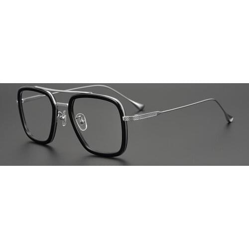 Avengers Iron Man FLIGHT006 Sunglasses For Mens Retro Optical Prescription Glasses Frame Titanium Ssquare Sun Glasses For Drive