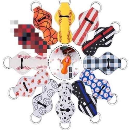 New 63colors pattern printing chopstick holder convenient lipstick holder keychain pouch lipstick tracker elf on the shelf