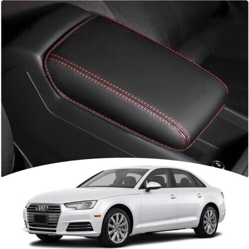 LFOTPP Car Armrest Box Cover For A4 B9 8W/A5 2017 2018 2019 2020 Auto Interior Central Control Container Storage Box Pad