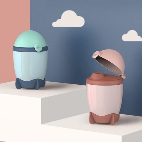 Portable Milk Powder Box Large-capacity Three-layered Grid Baby Food Storage Snack Box Infant Feeding Containers 260ml