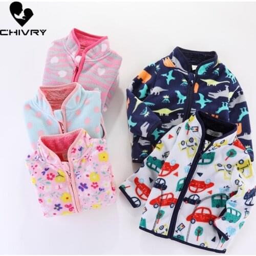 Baby Boys Girls Wool Hooded Zipper Coat Outwear Sweatshirt 2021 Autumn Winter Kids Thicken Warm Fleece Jackets Children Clothing