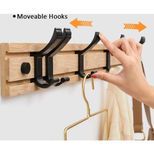 Nordic Fashion Style Bedroom Furniture Coat Rack Clothes Hanger Hooks Living Room Closet Wooden Hat Racks Coat Hanger Wall Hook