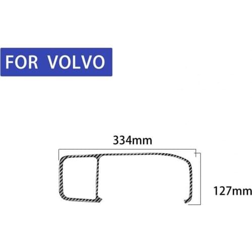 Carbon Fiber Central Navigation Panel Trim Frame Cover Sticker for Volvo V60/S60 Right Drive