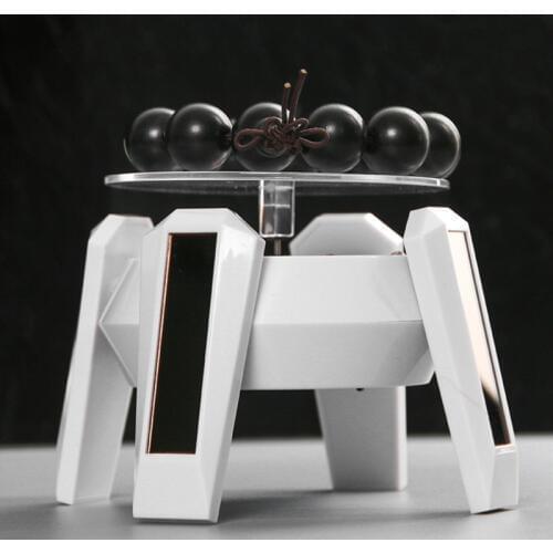 Solar Showcase 360 Turntable Rotating UFO shapes Jewelry Watch Ring Phone Stand Display Jewelry Organizer Hard Display Stand