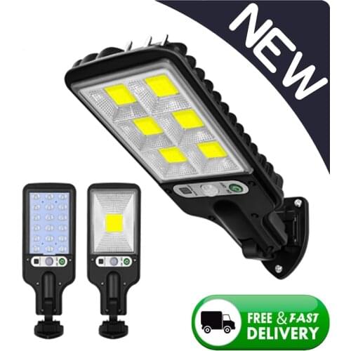 Waterproof Solar Street Lights Outdoor Solar Lamp With 3 Light Mode Motion Sensor Security Lighting for Garden Patio Path Yard