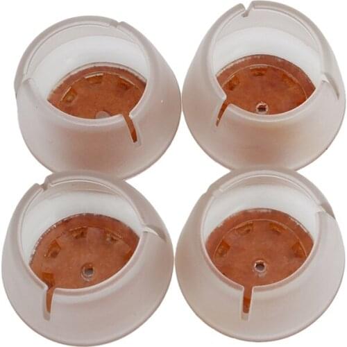 Protection Floor Home Furniture Sofa Stool Non-slip Chair Legs Cover Transparent Felt Silicone Table Mat Multiple Chair Foot Pad