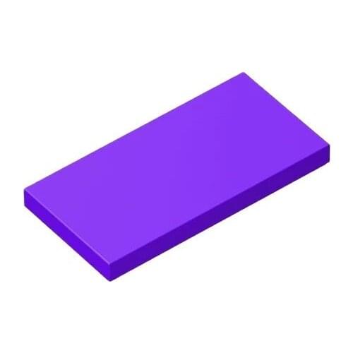 500Pcs/lot Bulk Tile 2x4 with Groove Flat Studs MOC Building Blocks Bricks Parts DIY Toy for Kids Compatible with 87079 26386