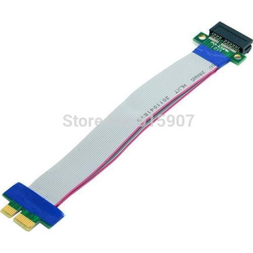 CYSM PCI-E Express 1X Slot Riser Card Extender Extension Ribbon Flex Relocate Cable 20cm