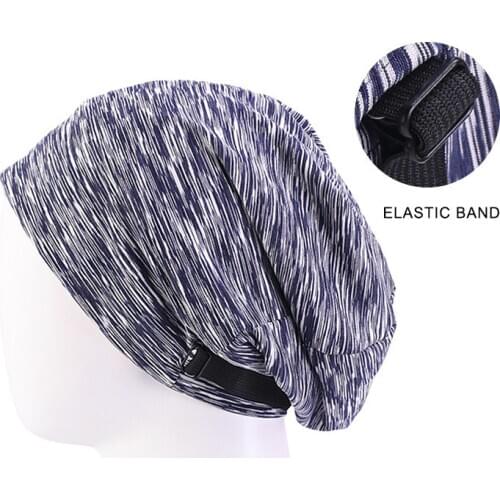 Styling Satin Hair Cap For Sleeping Adjustable Yoga Cloth Sports Hood Turban Confinement Bonnet Lining Night Hat Warm