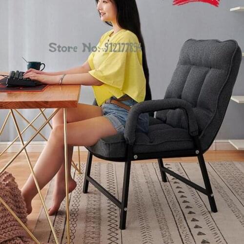 Home Computer Chair Comfortable Sedentary Lazy Backrest Leisure Office Sofa Reclining Study Dormitory Gaming Seat