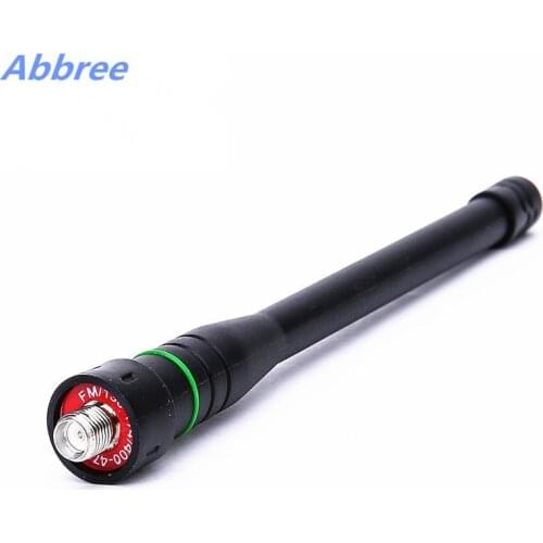 Abbree SMA-F Female High Gain Dual Band Telescopic Antenna For Walkie Talkie Baofeng UV-5R BF-888S UV-82 UV-9R TYT Two Way Radio