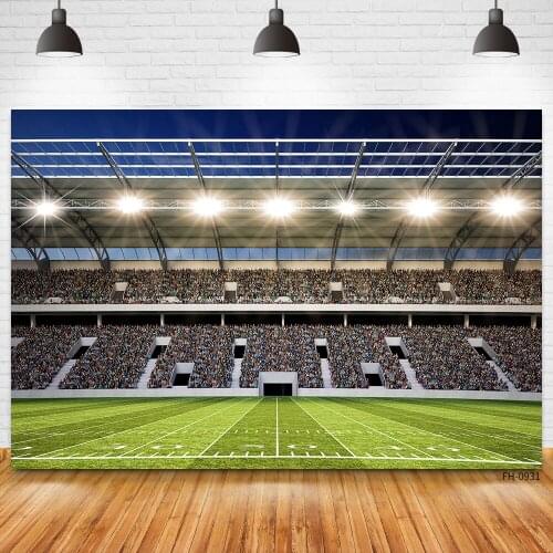 Birthday Party Baby Kid Boy Photocall Backdrop Football Soccer Field Stadium Green Grass Photography Background For Photo Studio