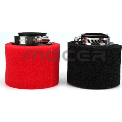 35mm 38mm 42mm 45mm 48mm stright Neck Foam Air Filter Sponge Cleaner Moped Scooter Dirt Pit Bike Motorcycle RED Kayo BSE