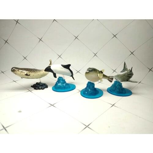 Pvc figure toy model Japanese Aquarium Redfin Oriental Dragonfly Killer Whale Whale Shark Model Decoration