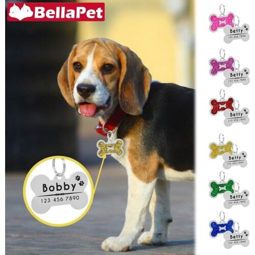 ID Dog Tag Pet Products Custom Dog Tag for Small Dog Tag Dog Accessories Cat ID Tag Personalized Engraved Name Dog Tag for Cat